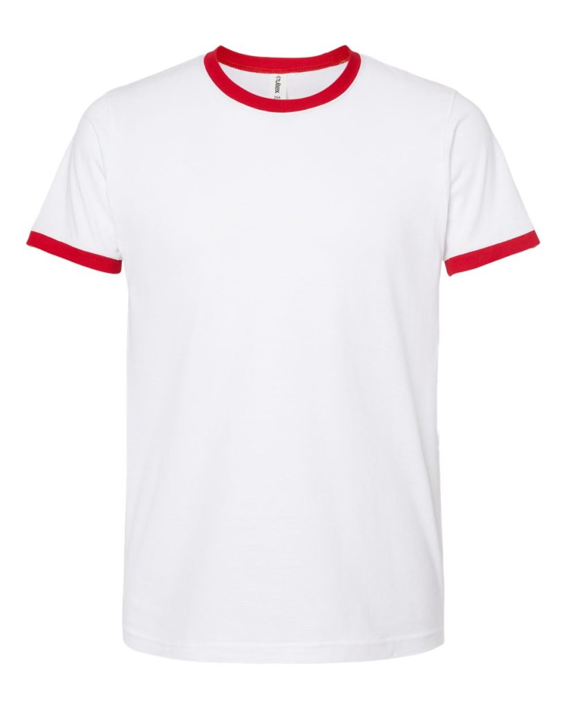 Tultex 246 — Unisex Fine Jersey Ringer T-Shirt
