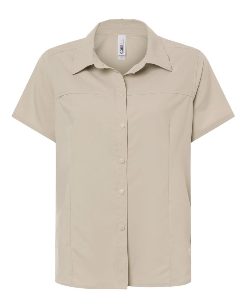 CORE365 CE520W — Women's UltraUVP Shoreline Short Sleeve Staff Shirt