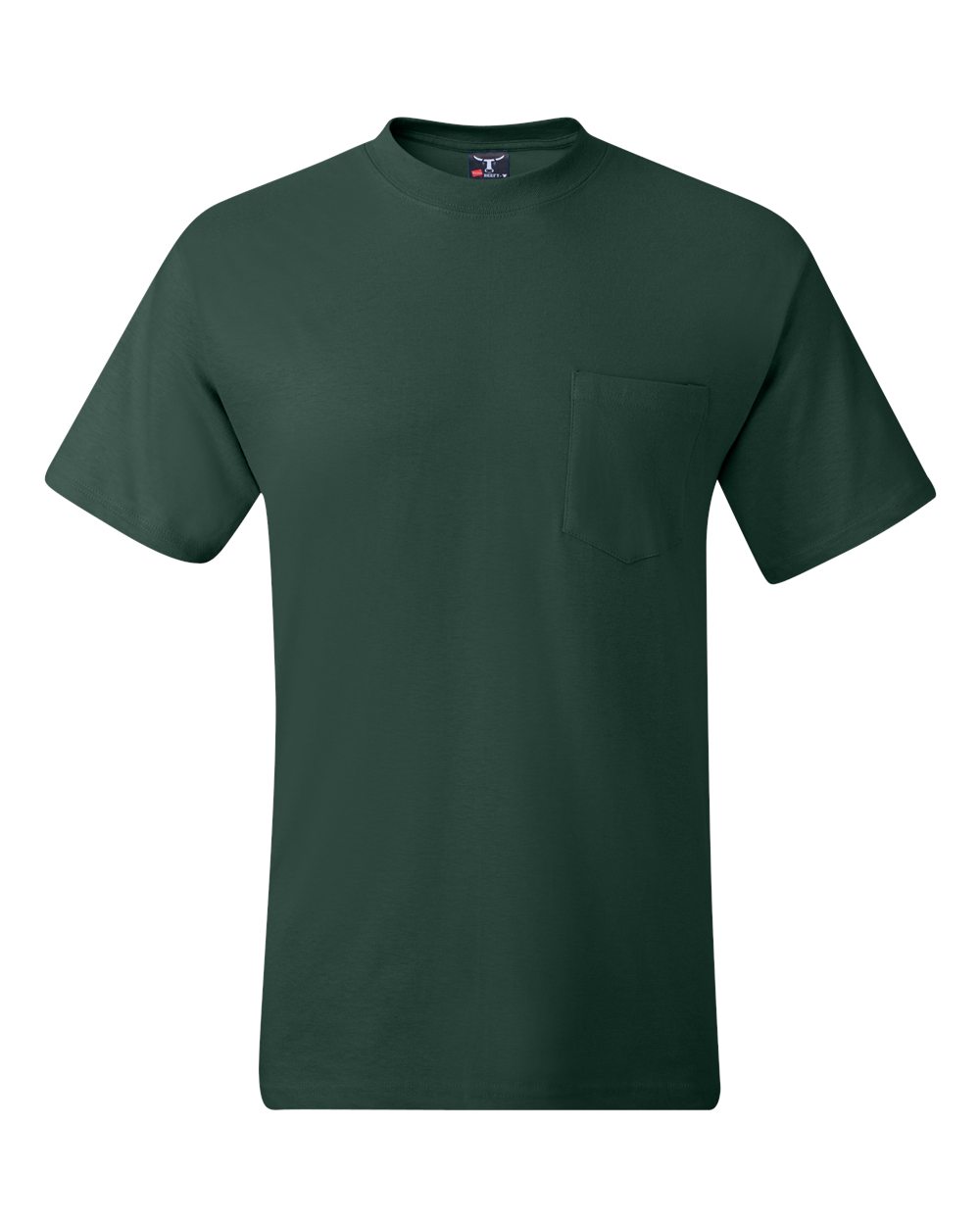 Hanes 5190 — Unisex Beefy-T® Pocket T-Shirt - Image 4