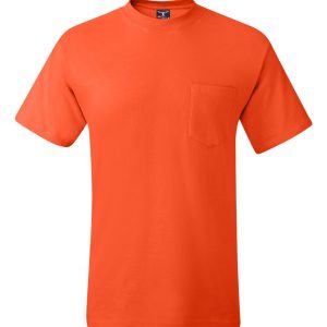 Hanes 5190 — Unisex Beefy-T® Pocket T-Shirt - Image 12