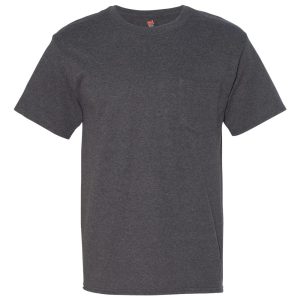 Hanes 5190 — Unisex Beefy-T® Pocket T-Shirt - Image 3