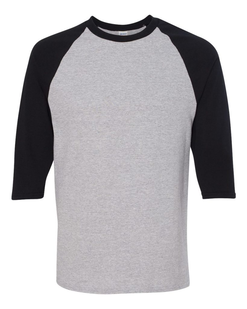 Gildan 5700 — Unisex Heavy Cotton™ Raglan Three-Quarter Sleeve T-Shirt