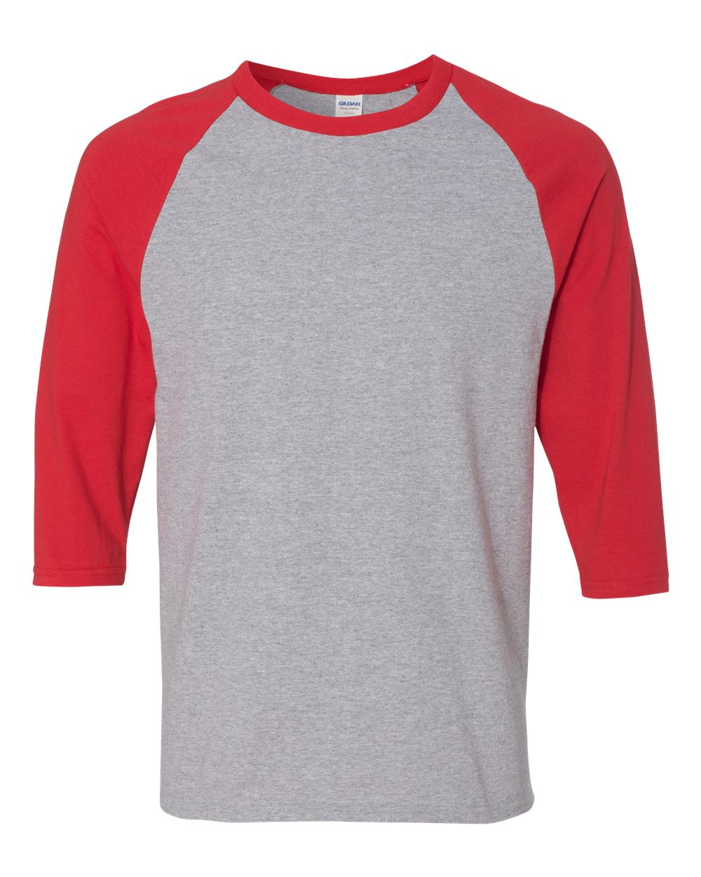 Gildan 5700 — Unisex Heavy Cotton™ Raglan Three-Quarter Sleeve T-Shirt - Image 3