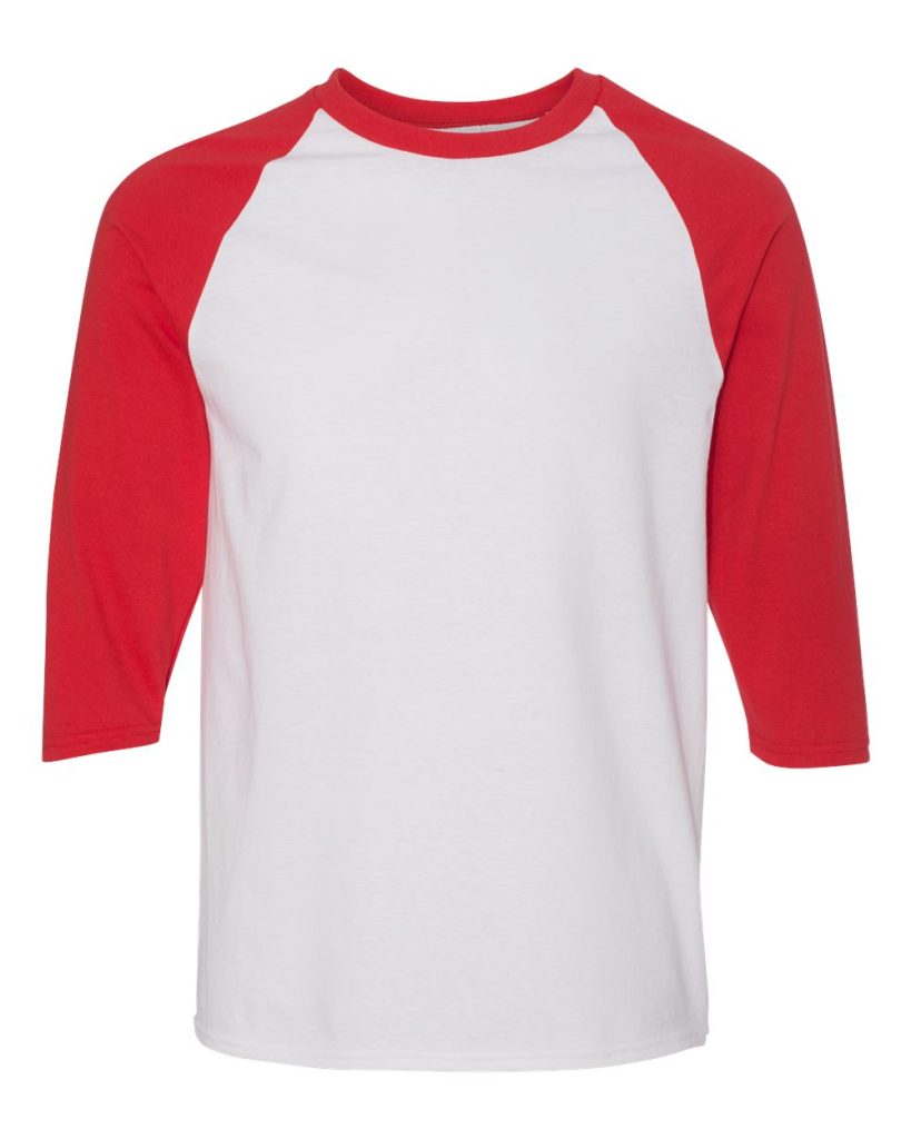 Gildan 5700 — Unisex Heavy Cotton™ Raglan Three-Quarter Sleeve T-Shirt