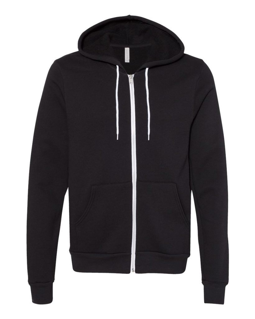 BELLA + CANVAS 3739 — Unisex Sponge Fleece Full-Zip Hoodie Sweatshirt