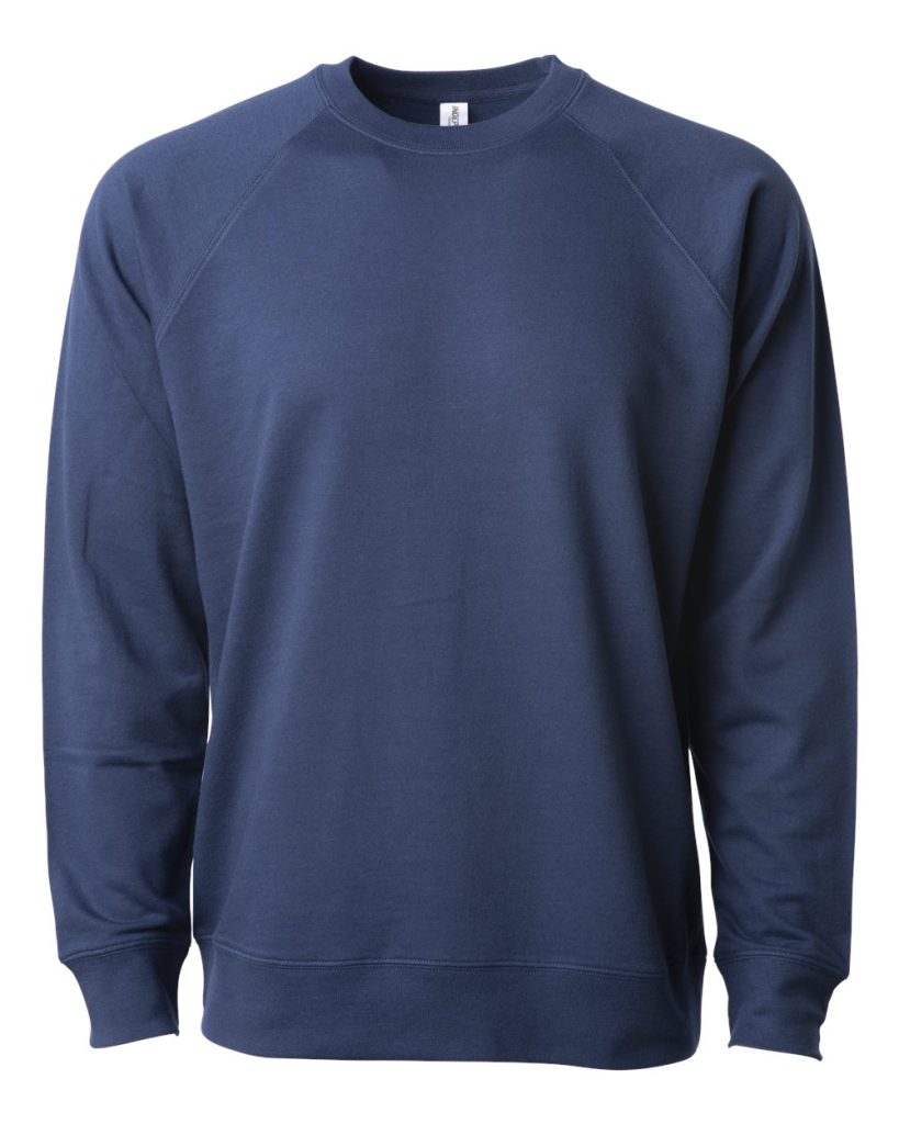 Independent Trading Co. SS1000C — Unisex Icon Lightweight Loopback Terry Crewneck Sweatshirt