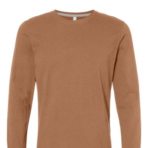 LAT 6918 — Unisex Fine Jersey Long Sleeve Tee - Image 3