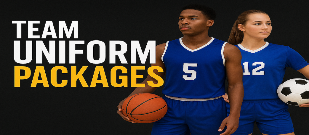 Custom game uniforms — sublimated